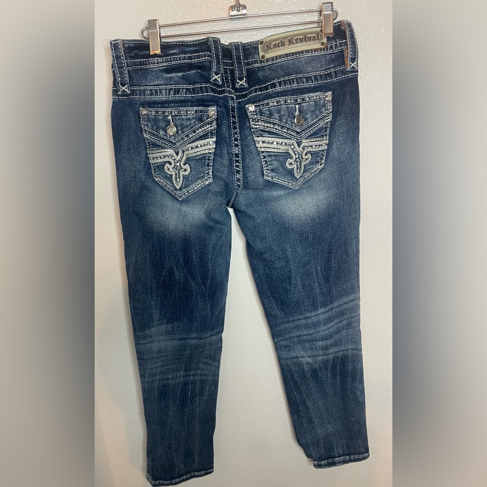 Rock Revival Lam Easy Crop Jeans size 27 - Picture 3 of 7